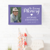 愛情に満ちた思い出で |紫色の記念写真 横断幕 (インサイチュ)