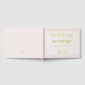 愛情に満ちた思い出で |赤面金ゴールド書 ゲストブック (全面)