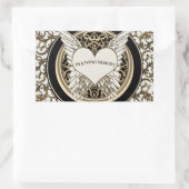 愛情に満ちた思い出で 長方形シール (バッグ)