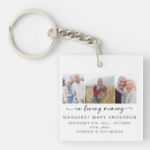 愛情に満ちた思い出で | 3枚の写真の記念品 キーホルダー (正面)