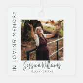 愛情に満ちた思い出で | 5フォトコラージュ |メモリアル メタルオーナメント (正面)