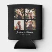 愛情に満ちた思い出で | 5フォトコラージュ |メモリアル 缶クーラー (裏面)