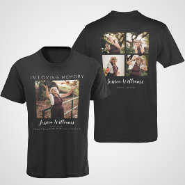 愛情に満ちた思い出で | 5フォトコラージュ |メモリアル Tシャツ