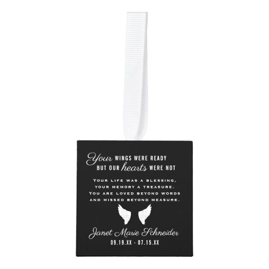 愛情に満ちた思い出で | 6フォトコラージュ引用文Keepsake キューブオーナメント (正面)