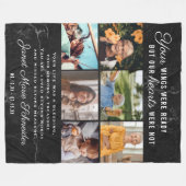 愛情に満ちた思い出で | 6フォトコラージュ引用文Keepsake フリースブランケット (正面(横))