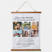 愛情に満ちた思い出で | 6フォトコラージュ葬儀 吊り下げ型タペストリー (正面)