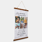 愛情に満ちた思い出で | 6フォトコラージュ葬儀 吊り下げ型タペストリー (傾斜あり)