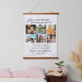 愛情に満ちた思い出で | 6フォトコラージュ葬儀 吊り下げ型タペストリー (寝室)