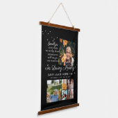 愛情に満ちた思い出で | 6フォトコラージュ葬儀 吊り下げ型タペストリー (傾斜あり)