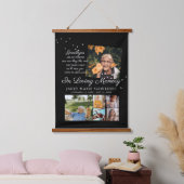 愛情に満ちた思い出で | 6フォトコラージュ葬儀 吊り下げ型タペストリー (寝室)