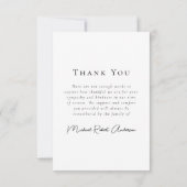 愛情に満ちた思い出で | Four Photo Collage葬儀 サンキューカード (裏面)