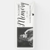 愛情に満ちた思い出で | Photo Memorial Service 横断幕 (縦)