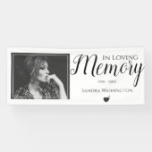 愛情に満ちた思い出で | Photo Memorial Service 横断幕 (横)