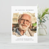 愛情に満ちた思い出の中で2写真のモダン葬儀 サンキューカード (スタンド正面)