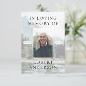 愛情に満ちた思い出の写真葬儀 サンキューカード (スタンド正面)