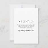 愛情に満ちた思い出の写真葬儀 サンキューカード (裏面)