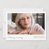 愛情に満ちた思い出の写真葬儀 サンキューカード (正面)