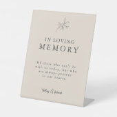 愛情に満ちた思い出の秋のベージュ 台座サイン (正面)