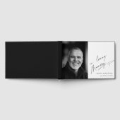 愛情に満ちた記憶の中でシンプルの写真葬儀 ゲストブック (全面)