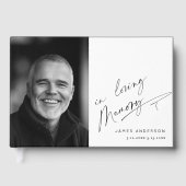 愛情に満ちた記憶の中でシンプルの写真葬儀 ゲストブック (正面)