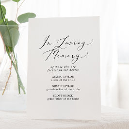 愛情に満ちた記憶の中の繊細結婚な黒 台座サイン