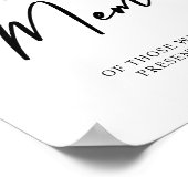 愛情に満ちた記憶結婚のサインのポスター ポスター (角)