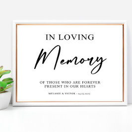 愛情に満ちた記憶結婚のサインのポスター ポスター