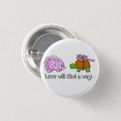 愛情のあるカメ 缶バッジ (正面&裏面)