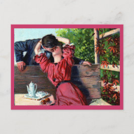 愛情のあるキスバレンタインハガキ シーズンポストカード