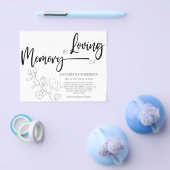 愛情のあるシンプルメモリ悔やみや弔慰の予算 チラシ (シングル)