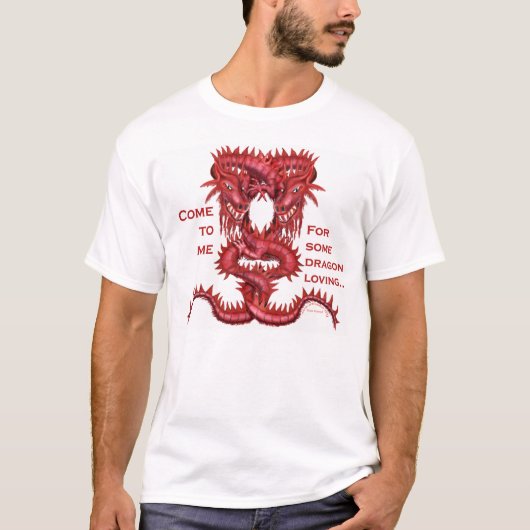 愛情のあるドラゴンのために来られる Tシャツ (正面)