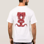 愛情のあるドラゴンのために来られる Tシャツ (裏面)