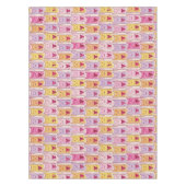 愛情のあるハートを持つかわいい猫 テーブルクロス (正面)