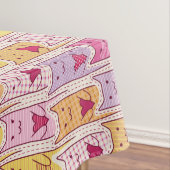 愛情のあるハートを持つかわいい猫 テーブルクロス (インサイチュ)