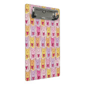 愛情のあるハートを持つかわいい猫 ミニクリップボード (アングル)