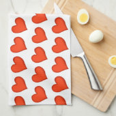 愛情のあるハートキッチンタオル キッチンタオル (四つ折り)