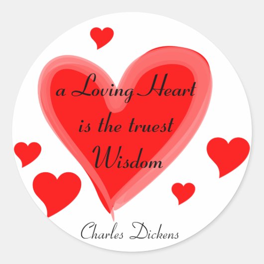 愛情のあるハートシール ラウンドシール (正面)