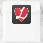 愛情のあるハート スクエアシール (バッグ)