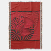 愛情のあるハート スローブランケット (正面縦)