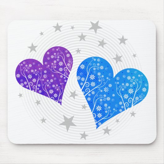 愛情のあるハート マウスパッド (正面)