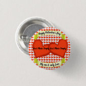 愛情のあるハート 缶バッジ (正面&裏面)