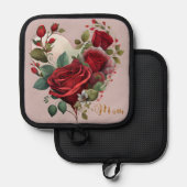 愛情のあるハート 鍋敷き (正面/裏面)