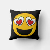 愛情のあるハートEmoji クッション (裏面)
