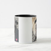 愛情のあるパグのマグ マグカップ (中央)