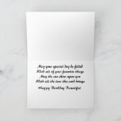 愛情のあるパートナーのバースデー・カード カード (内部)