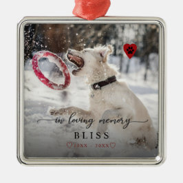 愛情のあるメモリでペットの写真のポー印刷モノグラム セラミックオーナメント