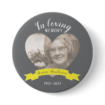 愛情のあるメモリで写真のハート黄色のリボン