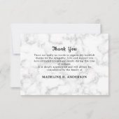 愛情のあるメモリで3フォトコラージュ悔やみや弔慰葬儀 サンキューカード (裏面)