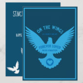 愛情のあるメモリの悔やみや弔慰カードに敏感 (正面/裏面)