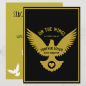 愛情のあるメモリの悔やみや弔慰カードに敏感 (正面/裏面)